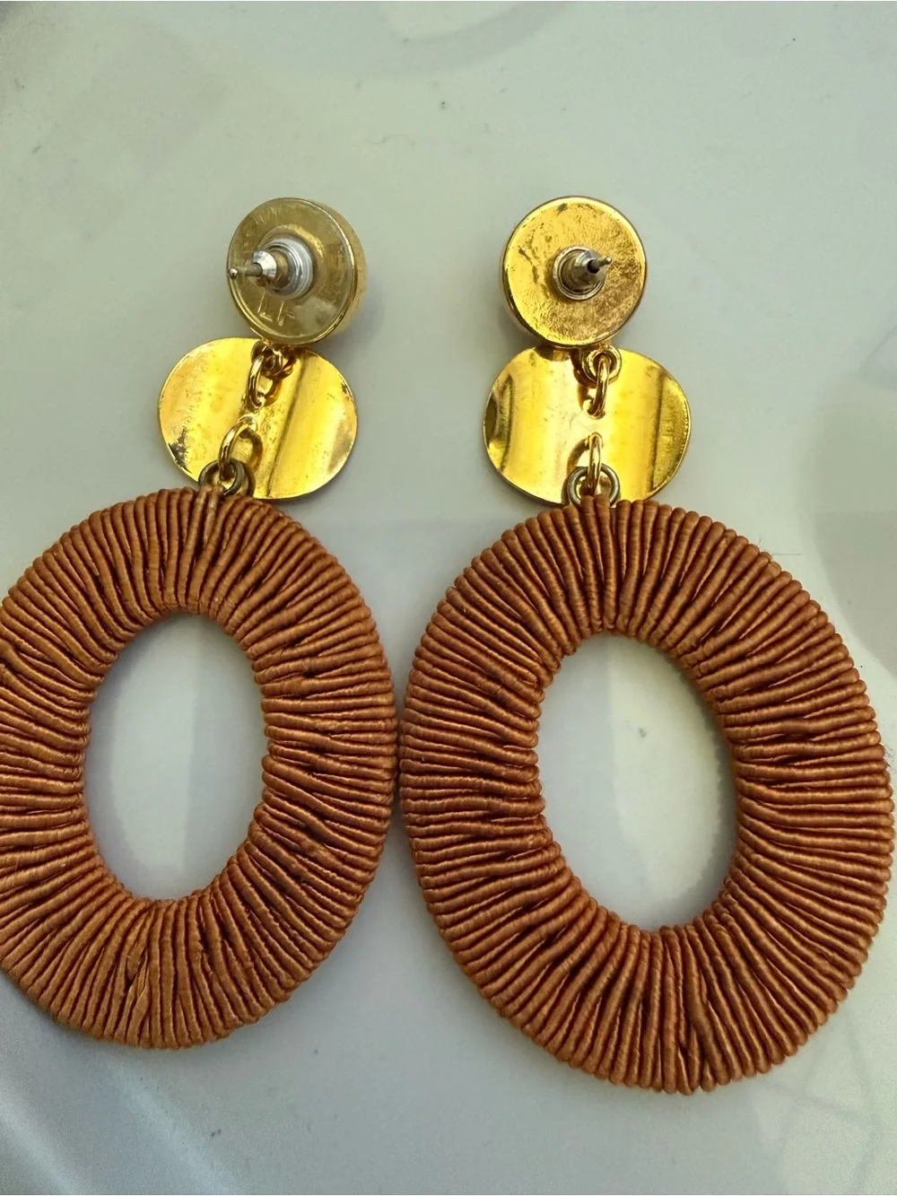 Lizzie Fortunato Harvest Moon Oval Drop Earrings -